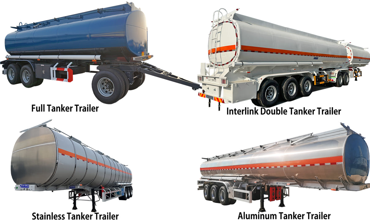 Different Types of Fuel Tanker Trailers