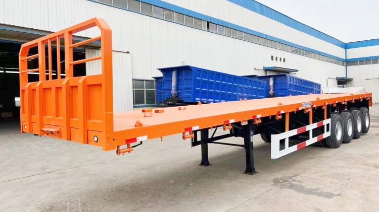 4 Axle 40 Feet Flat Bed Trailers for Sale Near Me in Trinidad and Tobago