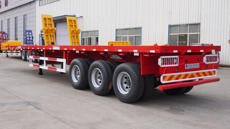 3 Axle 40 Feet Flatbed Semi Trailer for Sale in Trinidad and Tobago