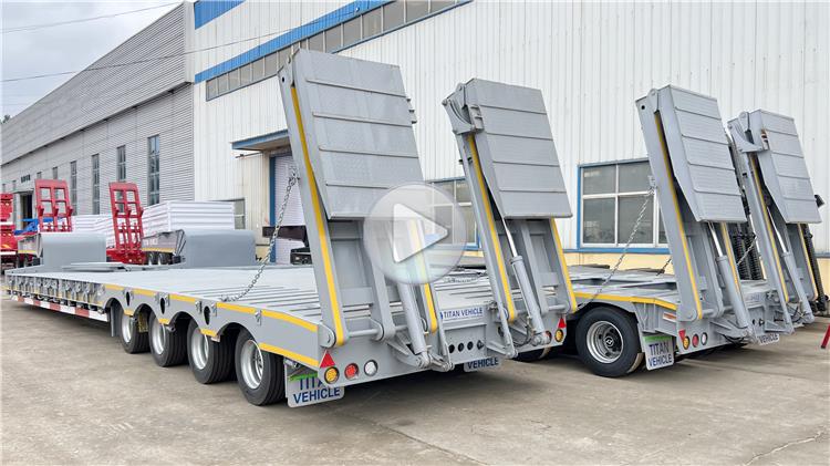 4 Line 8 Axle Excavator Drop Deck Semi Trailer for Sale In Trinidad and Tobago TTGAP