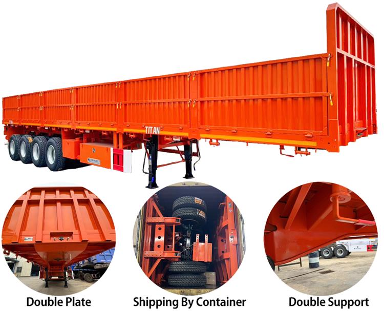 4 Axle 80 Ton Grain Dropdeck Trailers for Sale In Trinidad and Tobago Port of Spain