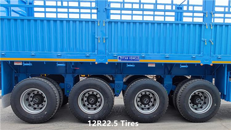 60 Ton Fence Cargo Transport Semi Trailer for Sale In Trinidad and Tobago