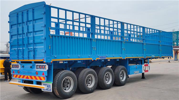60 Ton Fence Cargo Transport Semi Trailer for Sale In Trinidad and Tobago