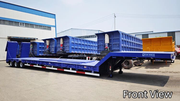 3 Axle 80T Low Loader Truck Trailer in Trinidad and Tobago