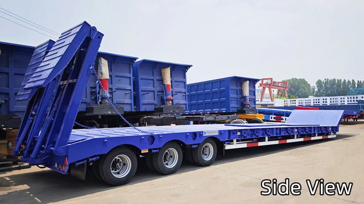 3 Axle 80T Low Loader Truck Trailer in Trinidad and Tobago